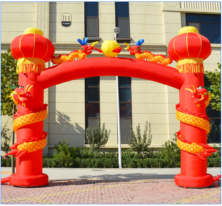 淄川充气拱门灯笼柱
